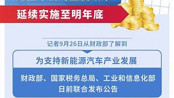 新能源汽车免税_新能源汽车免税政策什么时间结束